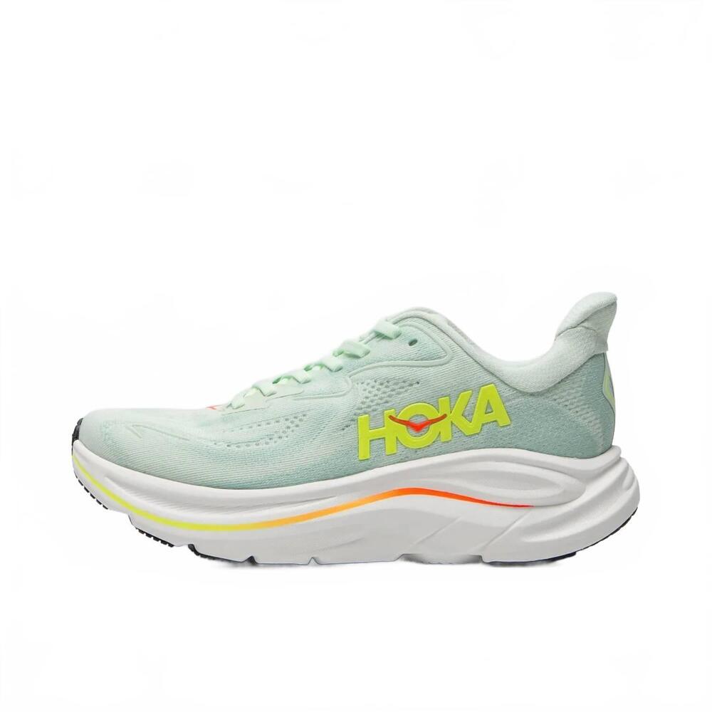 NEW HOKA women's clifton 10 running shoes in sea glass